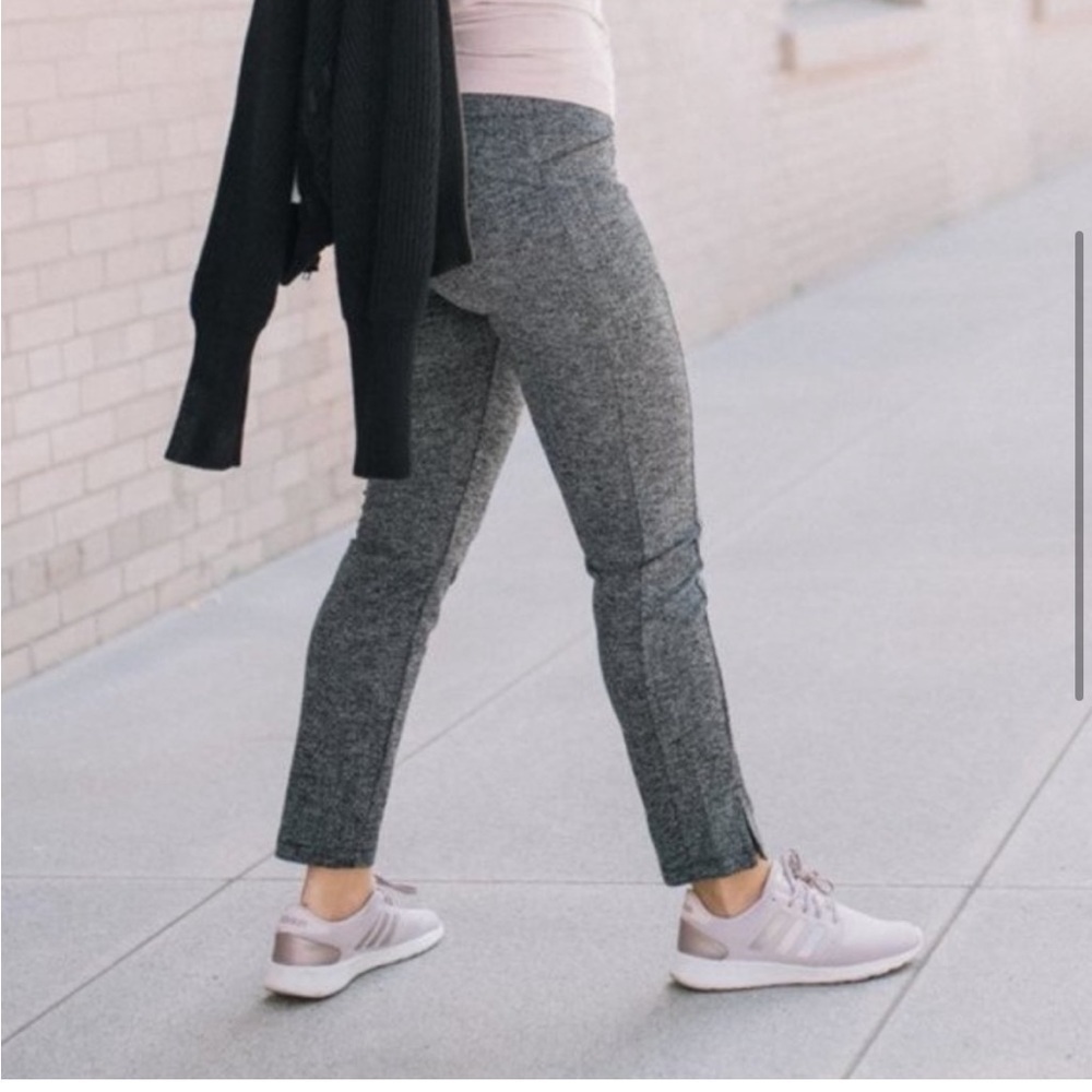 Athleta Mercer Gray Herringbone Tight Pant Size Medium